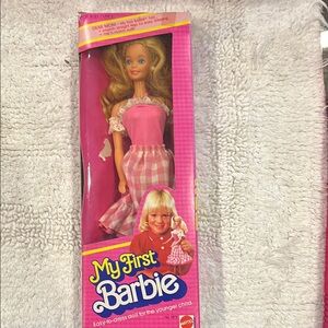 Vintage 1982 # 1875 Barbie My First Doll - Pink Dress preowned no accessories.